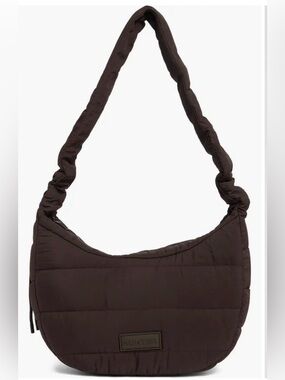 Hunter Quilted Shoulder Bag in Brown
